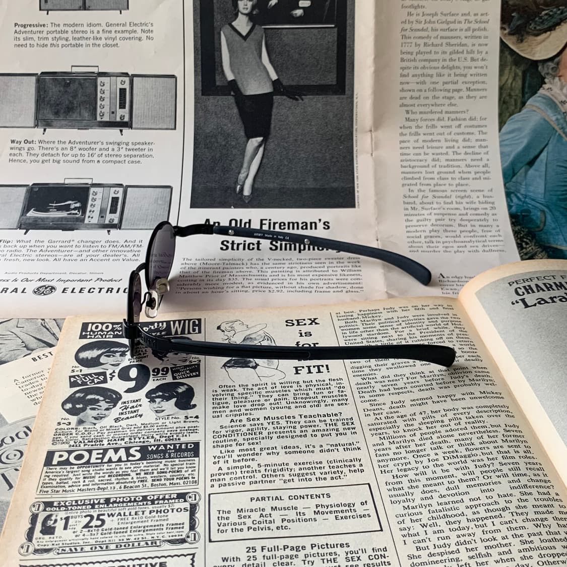 899 Y2K 블랙 오벌 메탈 선글라스 슬림 타원형 남녀공용 데드스탁  상품이미지4