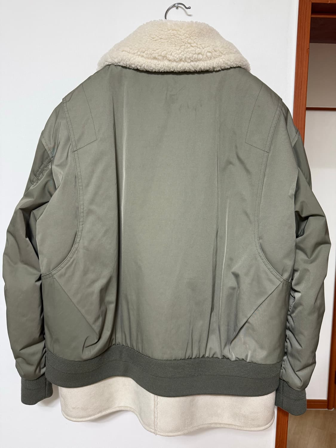 시스템 옴므 퍼블록 패딩 카키 100 상품이미지4