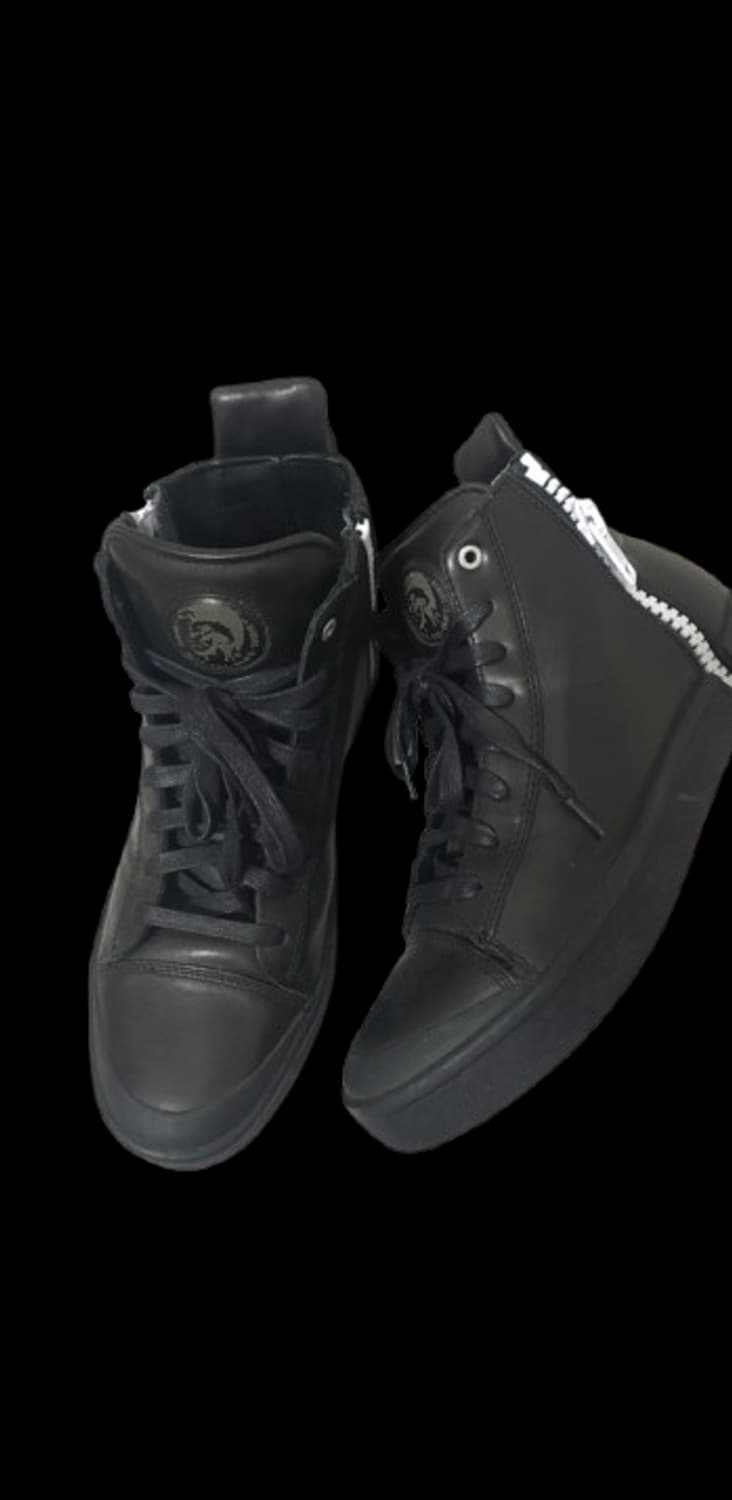 디젤 가죽 하이탑 스니커즈 상품이미지3