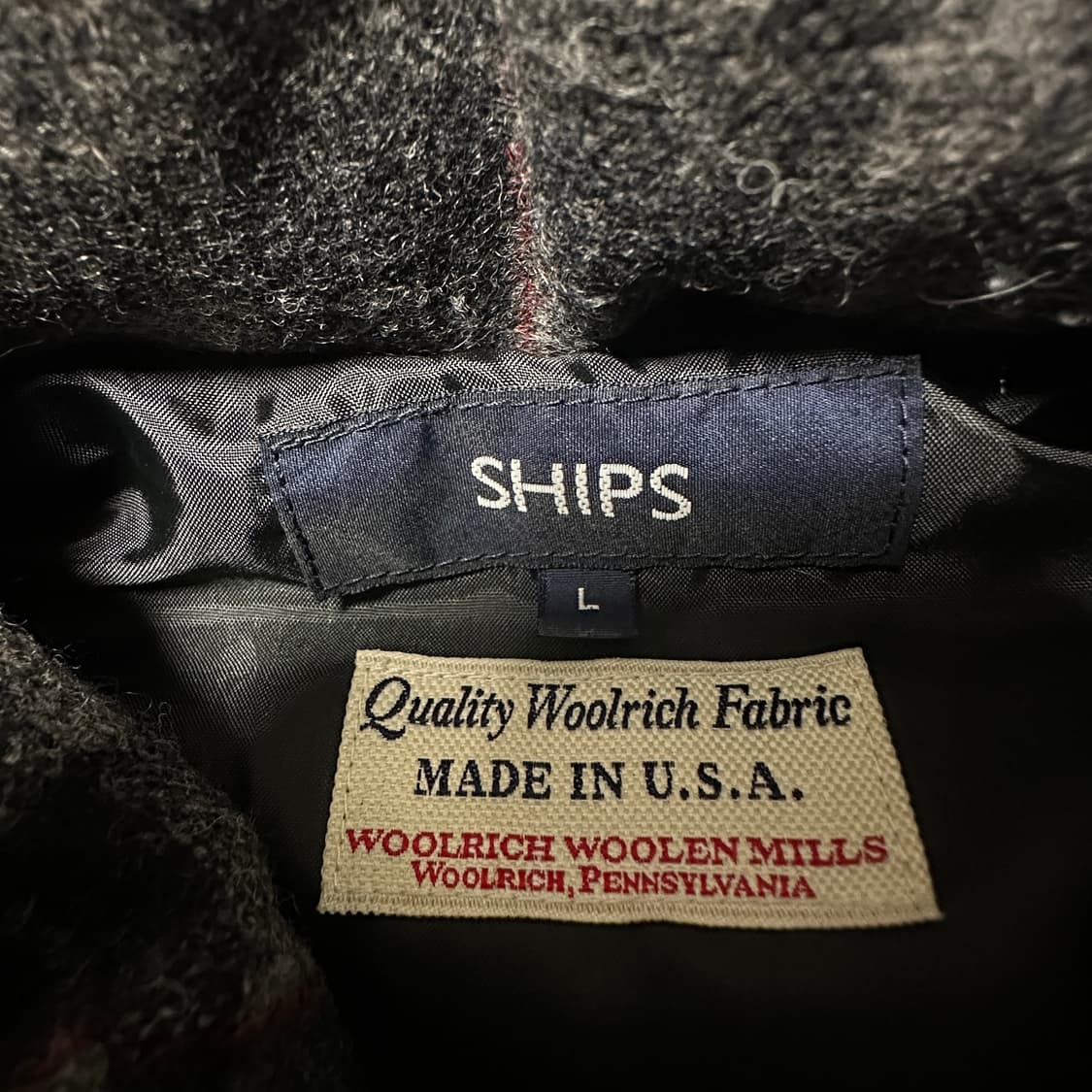 SHIPS usa made classic check down vest 상품이미지3