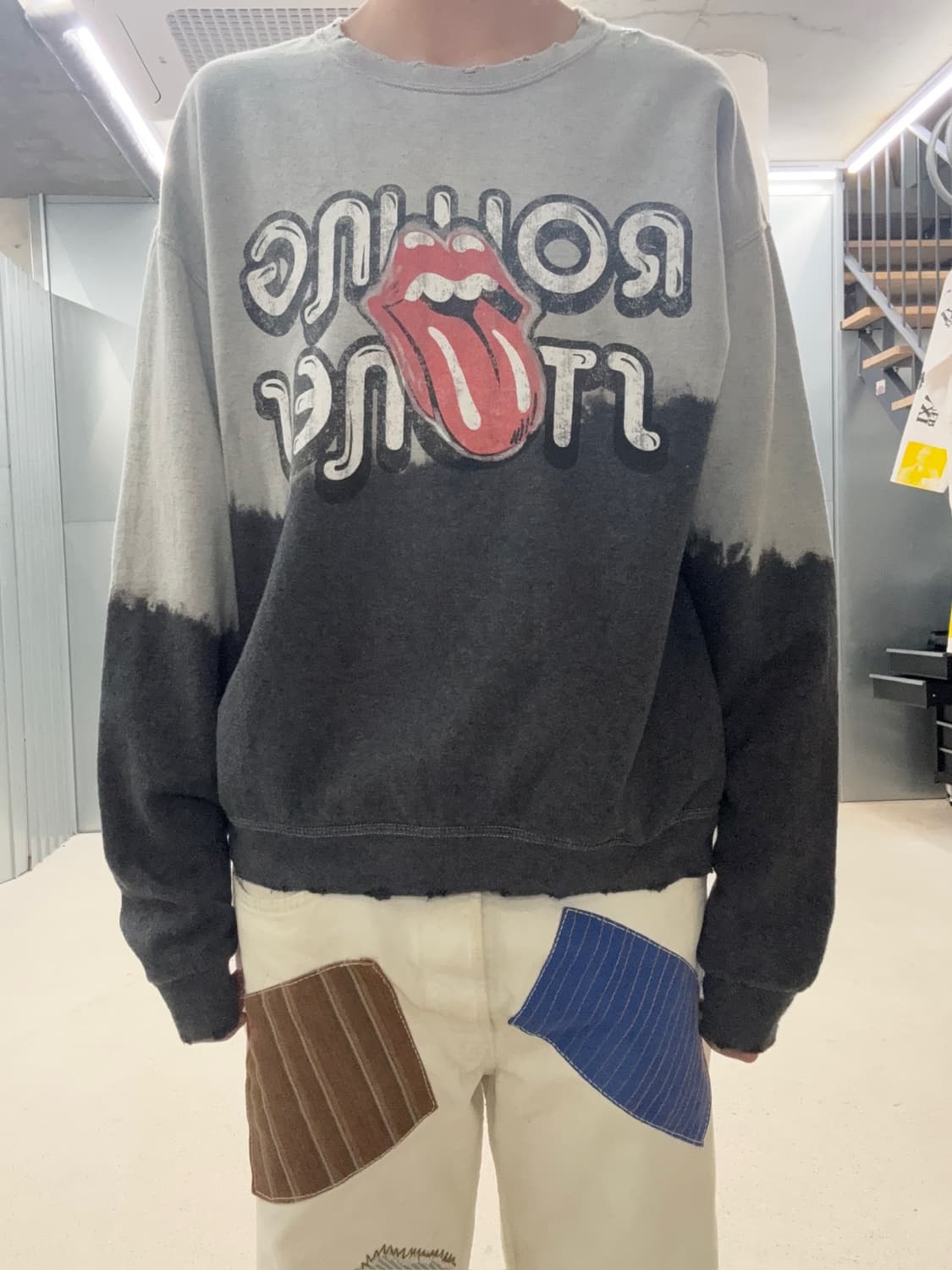 롤링스톤즈 빈티지 투톤 맨투맨 상품이미지5