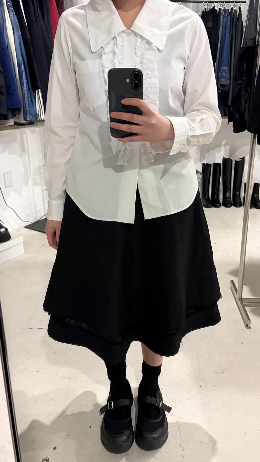 Layer Transformed Distressed Skirt 상품이미지10