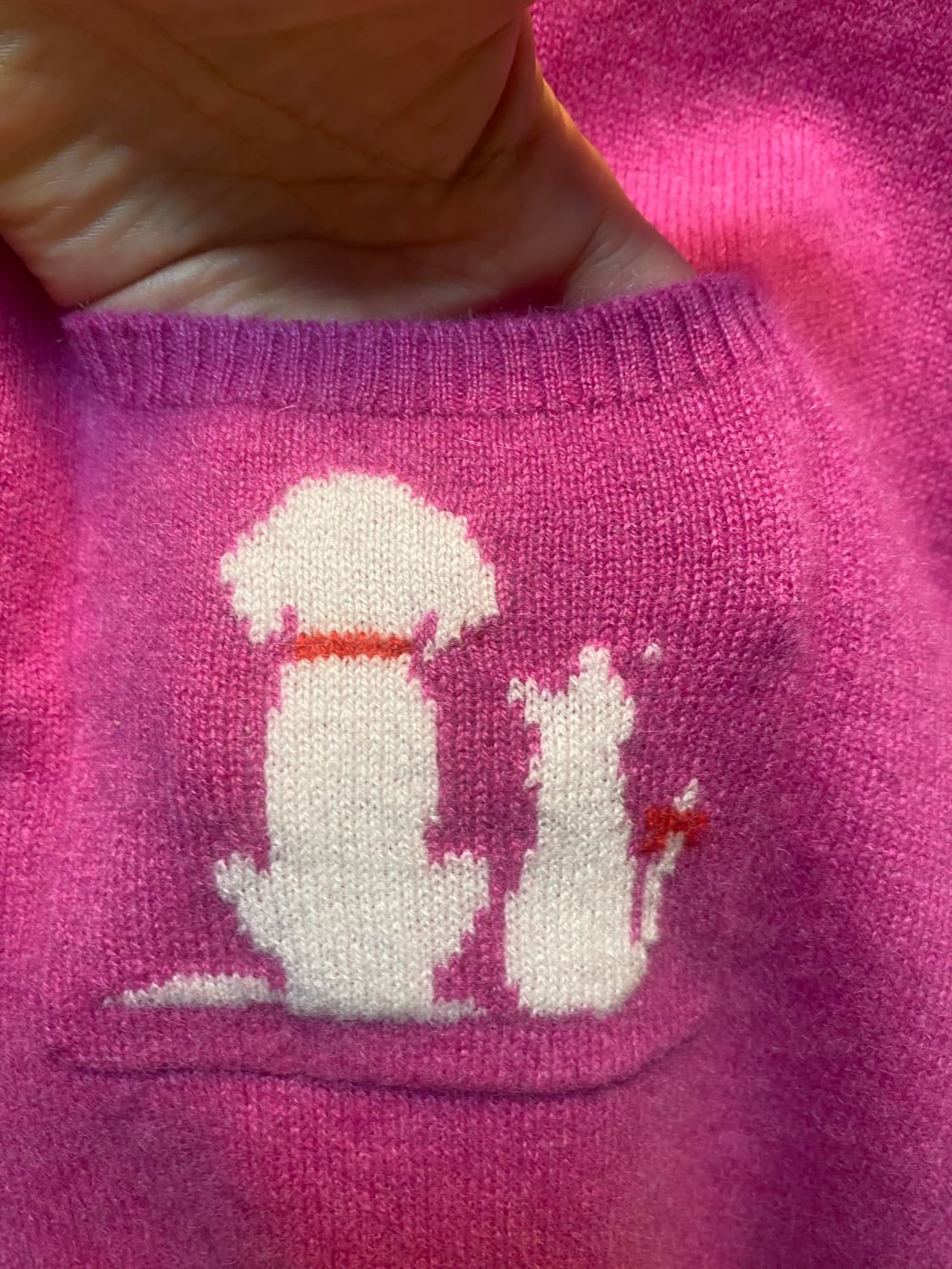 캐시미어100 귀요미 산책니트 원피스 상품이미지6