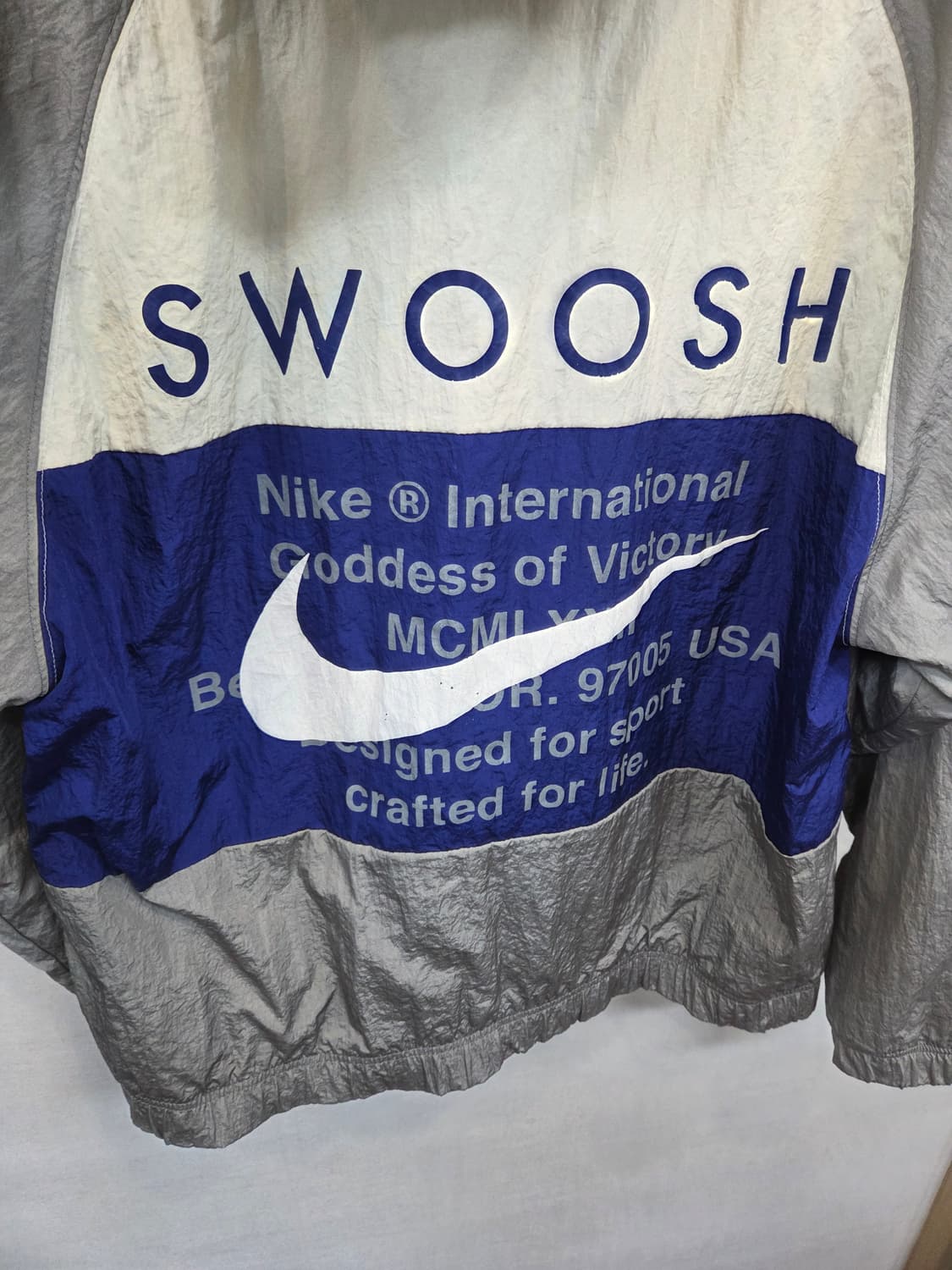 나이키 더블스우시 메탈그레이 바람막이 자켓 xl 상품이미지7