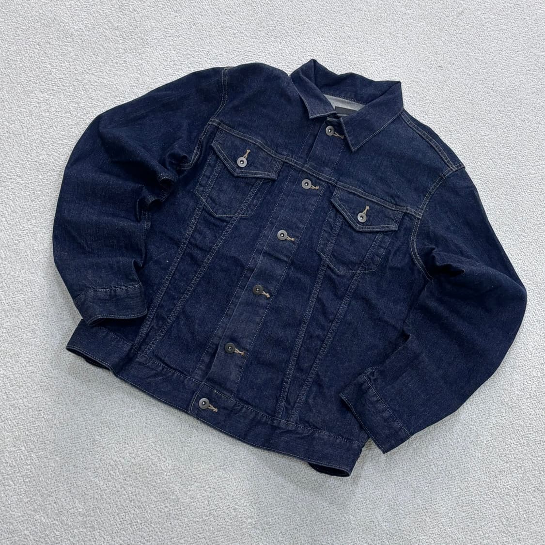 L 유니클로 남성 데님 트리커 자켓0429E 상품이미지1