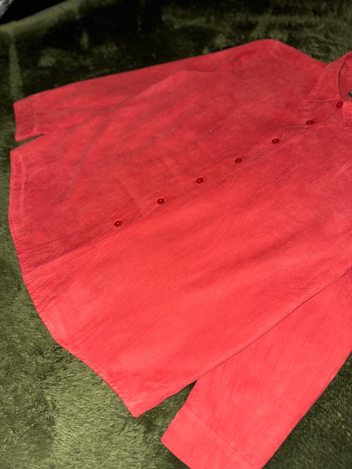 [SM] L.L.Bean 엘엘빈 폴리 텍스쳐드 릴렉스핏 셔츠 레드 상품이미지4