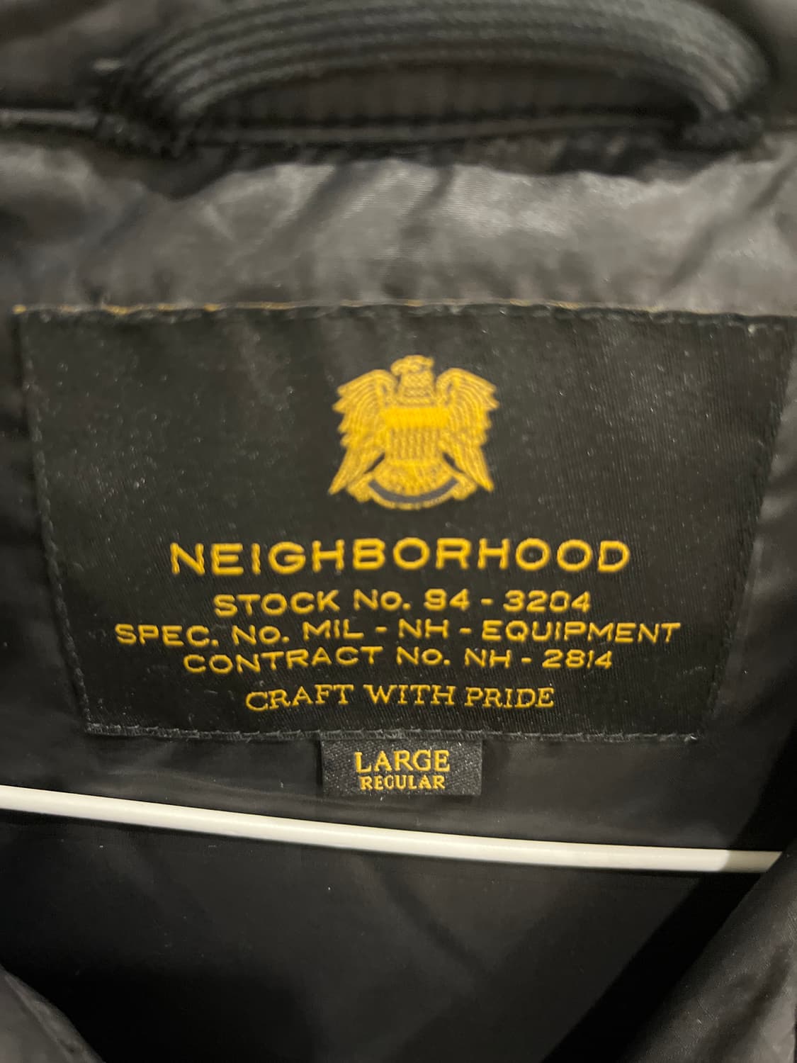 네이버후드 블랙 다운 셔츠 패딩 자켓 상품이미지2