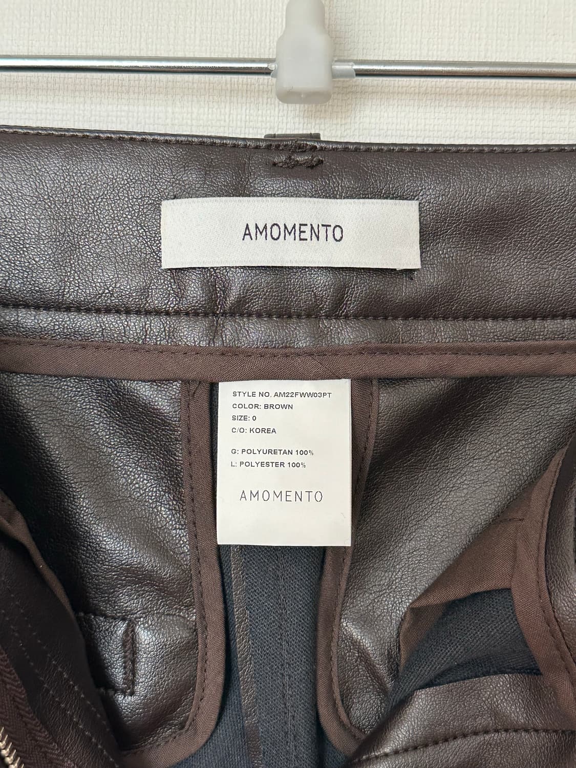 아모멘토 레더팬츠 상품이미지2