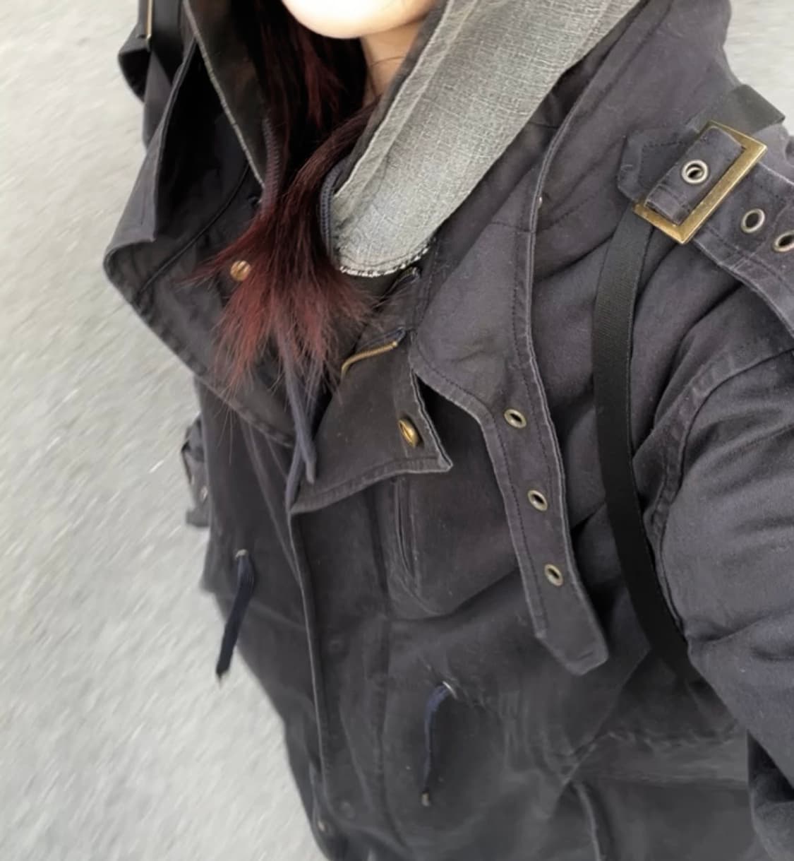 빈티지 버클 코튼 롱야상 롱코트 상품이미지7