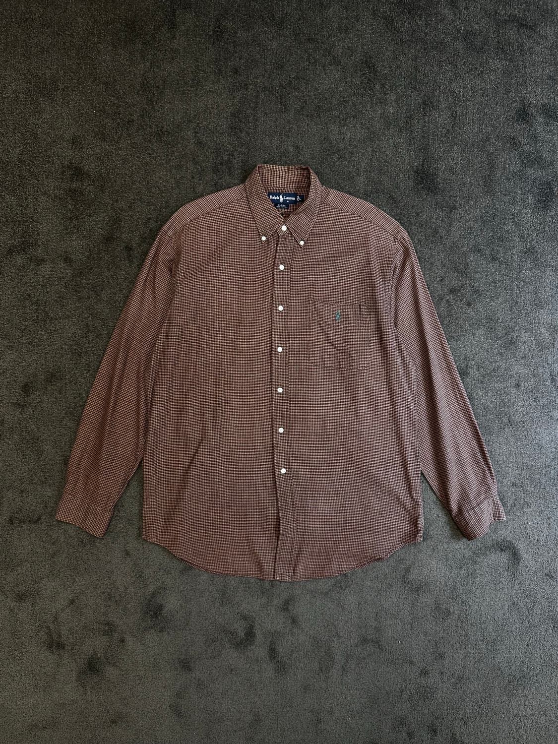 폴로 랄프로렌 체크 남방 L 상품이미지1