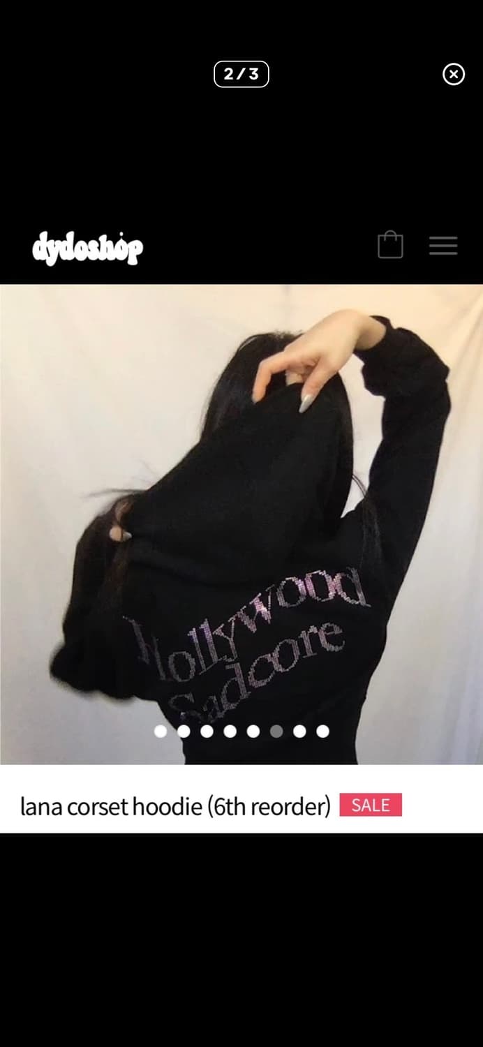 dydoshop lana corset hoodie 상품이미지7