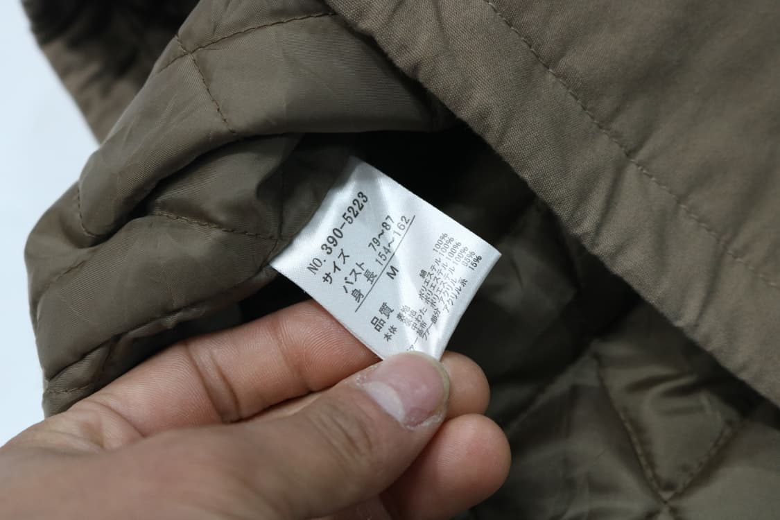 빈티지 카키 브라운 후드 필드 자켓 야상 점퍼 (M) 상품이미지10