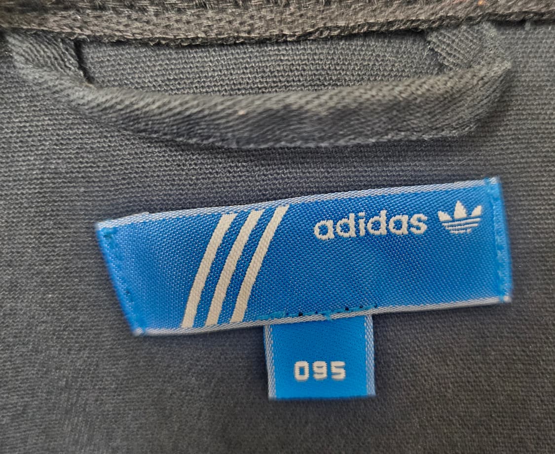 (95)M☆초희귀☆아디다스 유로파드레스 금장자수2중지퍼 [블랙]트랙탑져지 상품이미지2