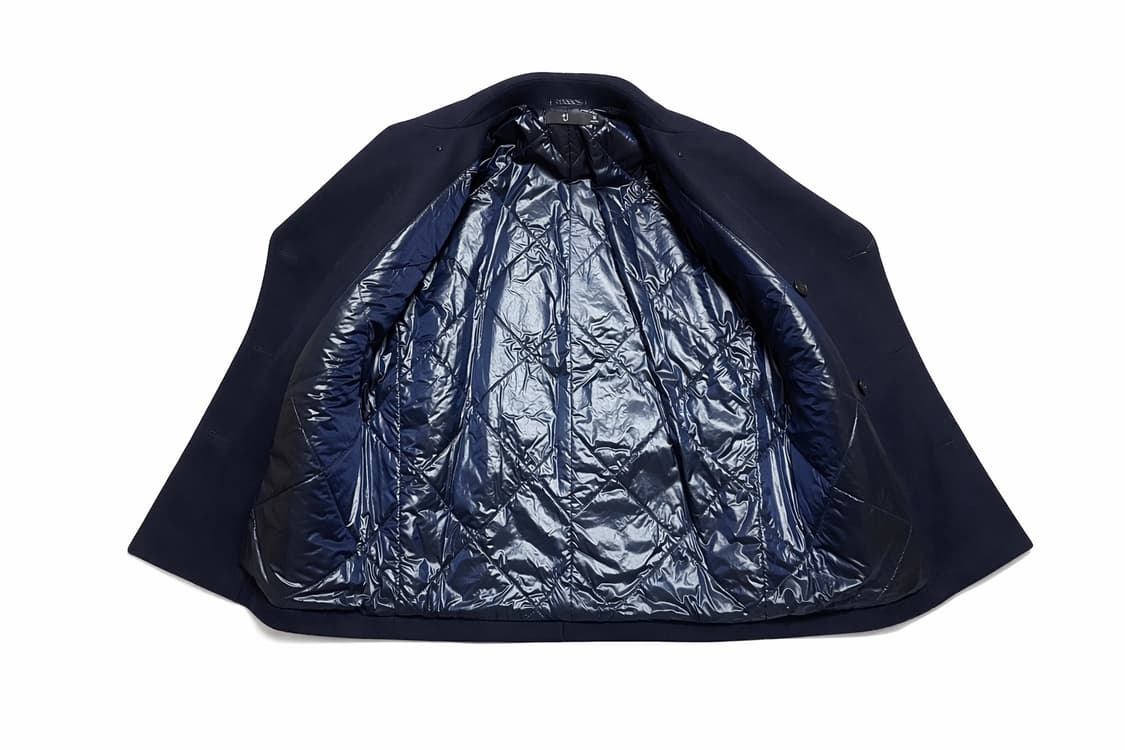 +J 유니클로 UNIQLO 울 블렌드 오버사이즈 네이비 피코트 M 상품이미지5