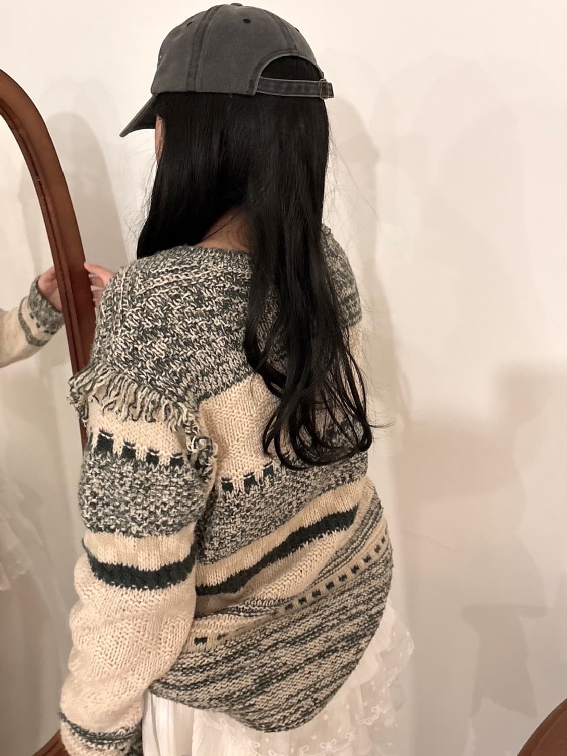 VTG 그린 니트 상품이미지1