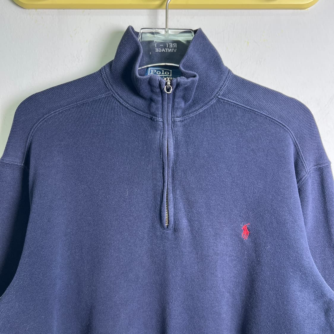폴로 랄프로렌 네이비 하프집업 맨투맨 S 상품이미지4