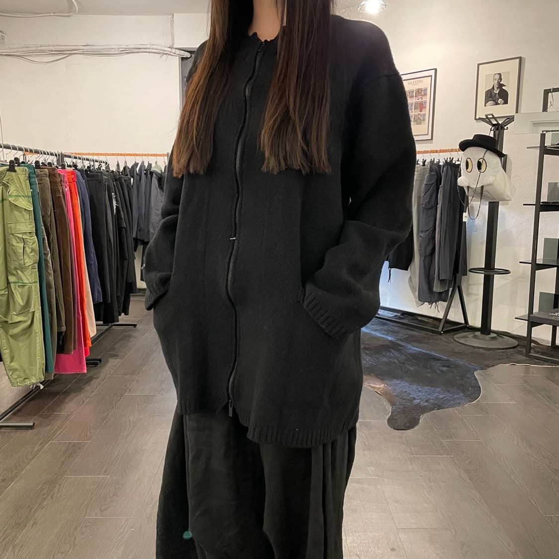 요지야마모토 뿌르옴므 스컬 자수 가디건 상품이미지6