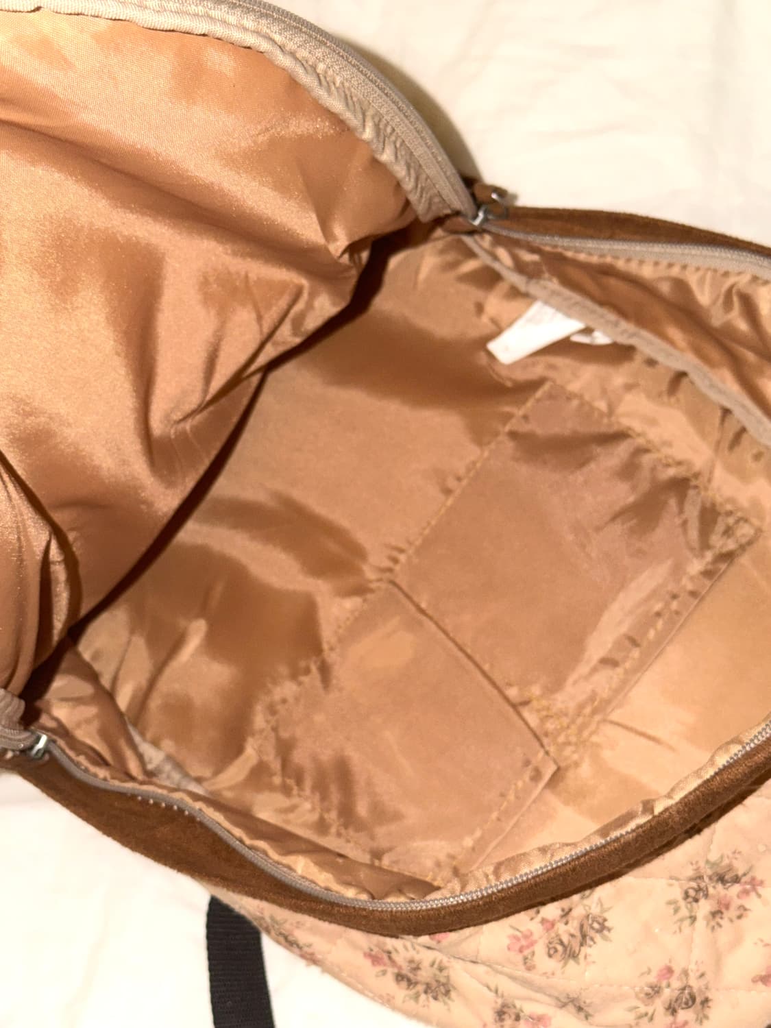 그런지페어리 모리걸 초코 브라운 플라워 밀크티 백팩 하구미 상품이미지5