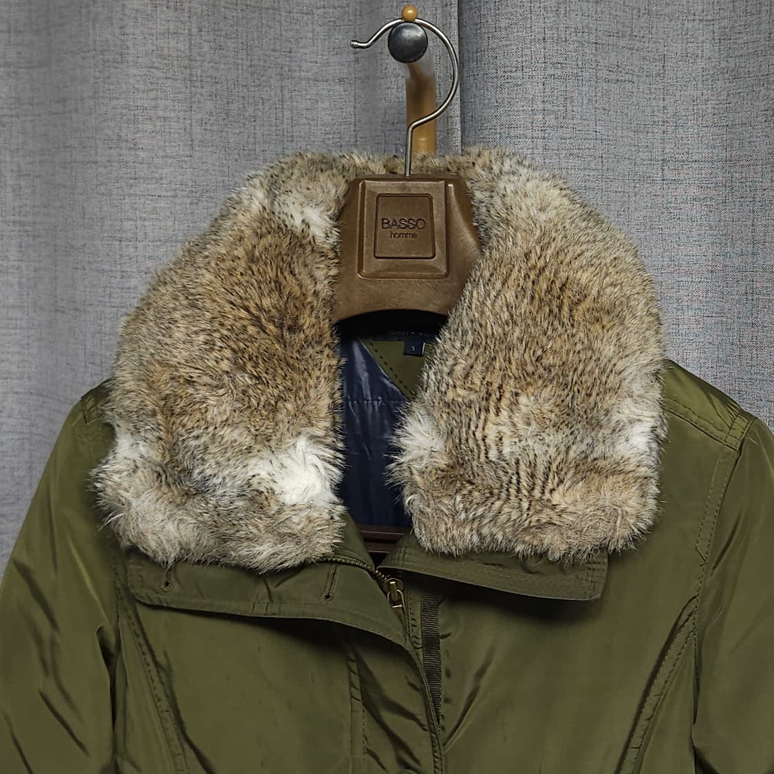 S ) 타미힐피거 여성 FUR 야상 패딩 코트 상품이미지2