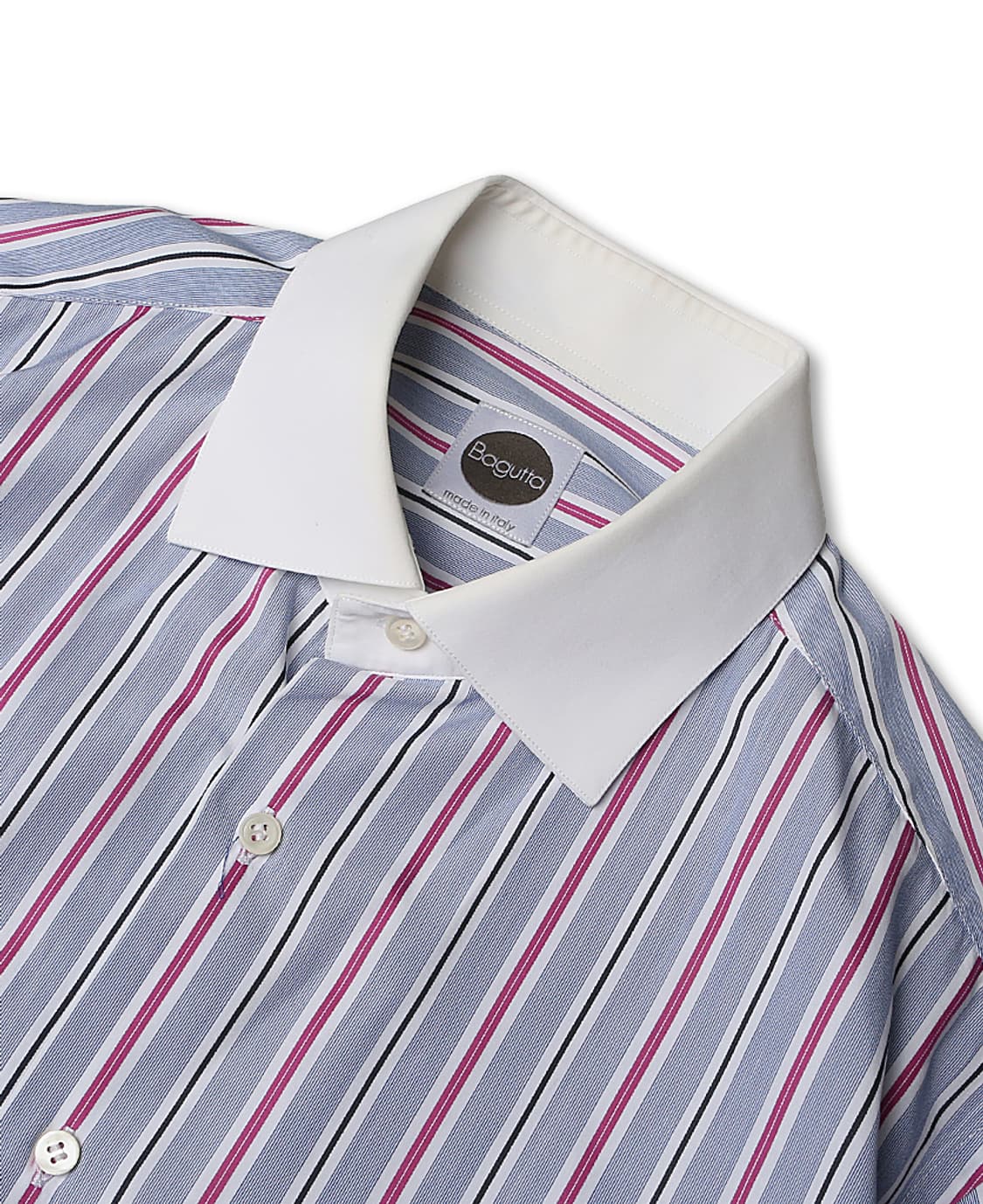 바구따 [Bagutta] 스트라이프 이탈리아 클래식 클레릭 셔츠 상품이미지2