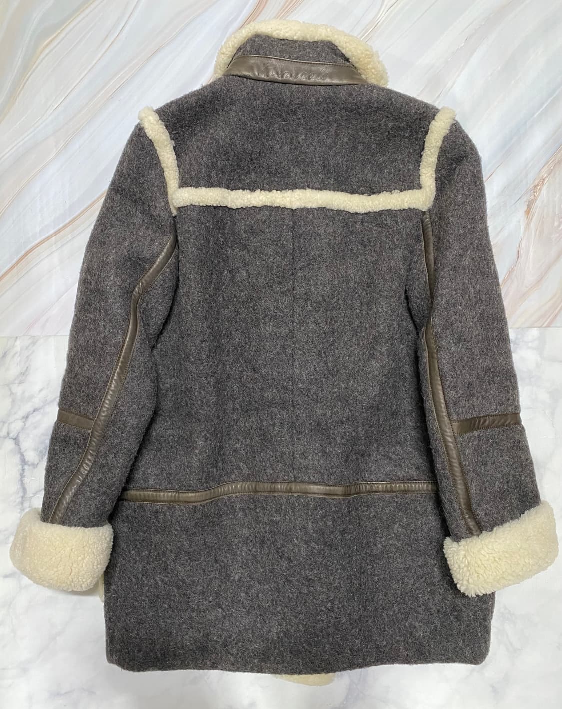 빈폴 여성 리얼 양털 울 무스탕 95 상품이미지8