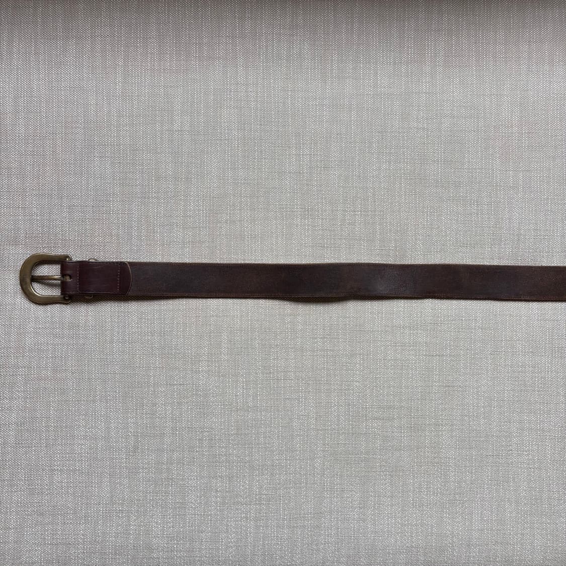 (31) 90s Italy MARCO 브라운레더 솔리드 브라스 버클 벨트 상품이미지8