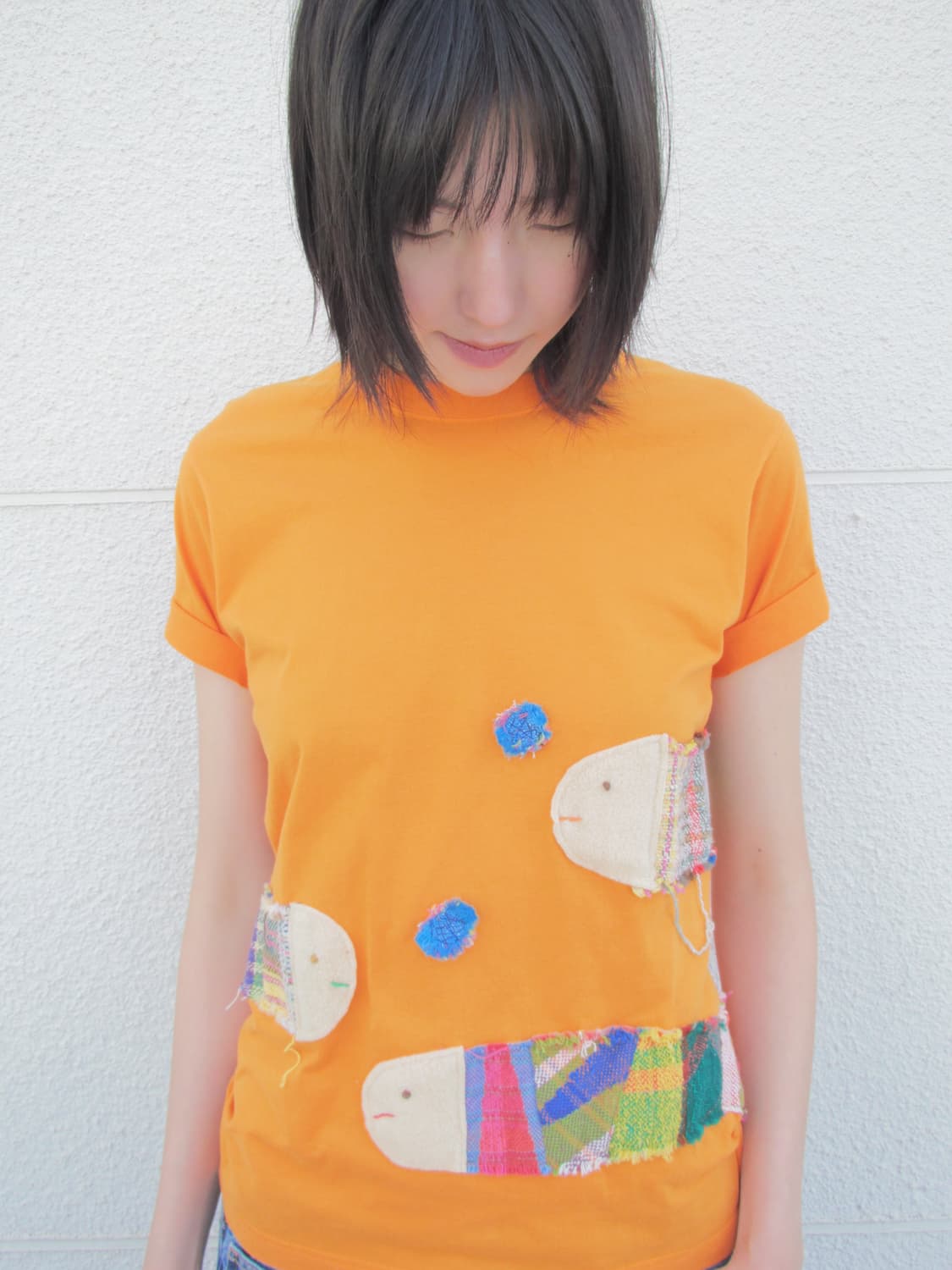 Remake fish patchwork top 상품이미지2