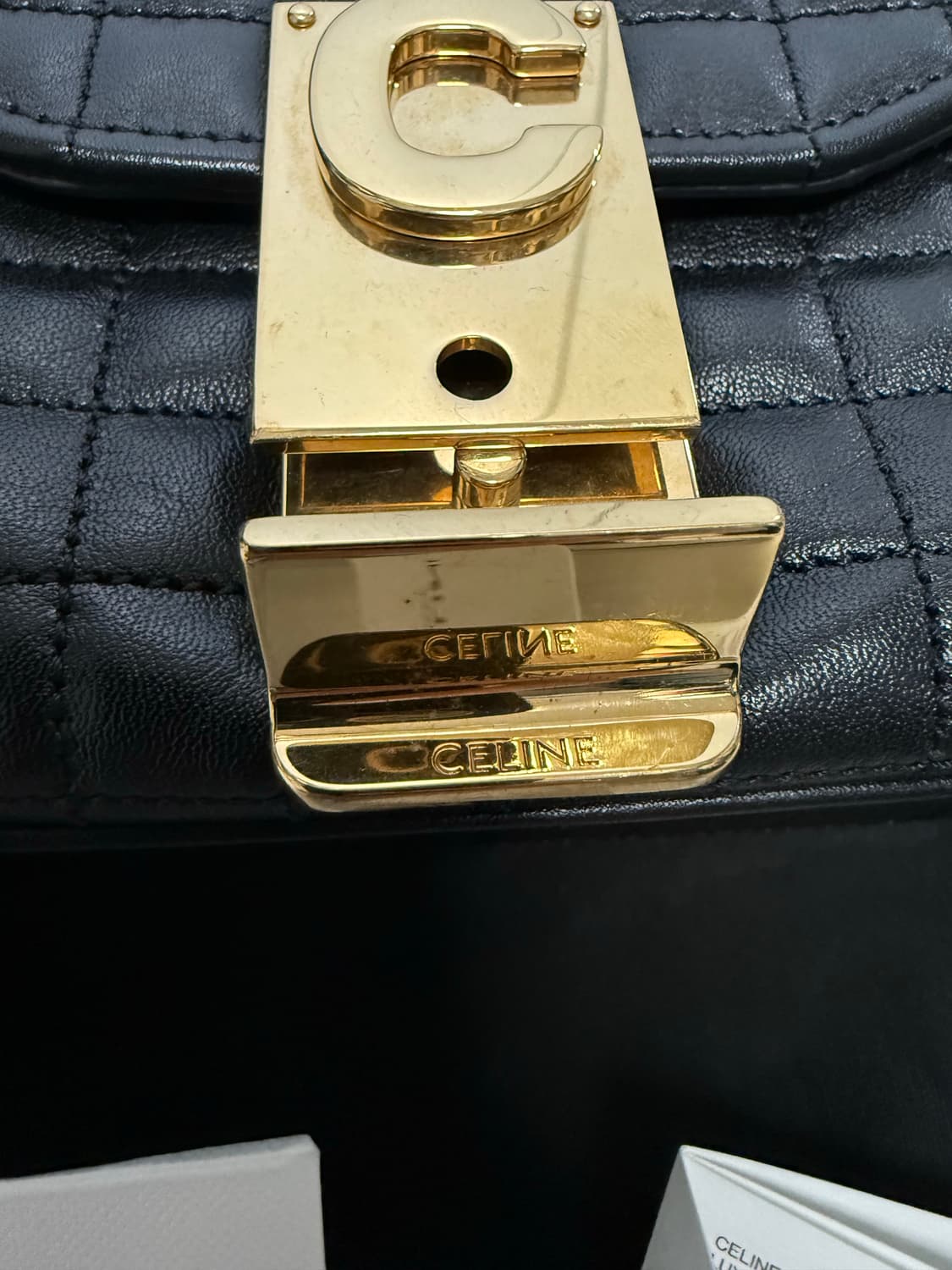 셀린느 c로고 퀼팅 체인백 상품이미지4