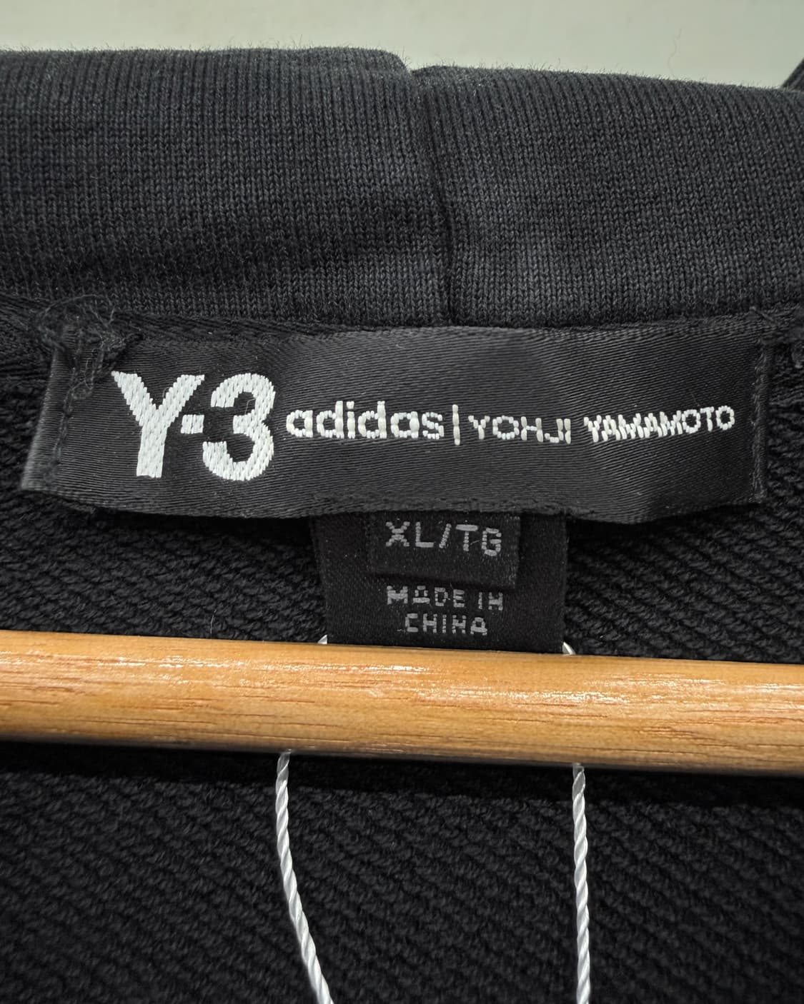 Y-3 요지 야마모토 베이직 로고 스웻 후디 상품이미지4