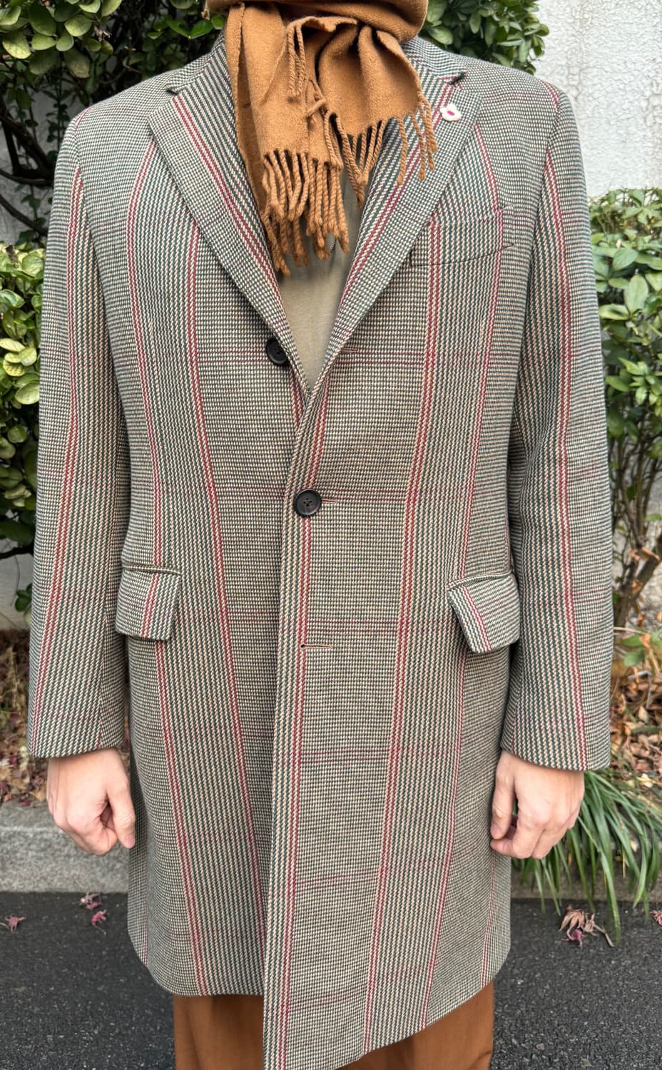 라르디니 Lardini 남성 체크 코트 52사이즈 상품이미지2