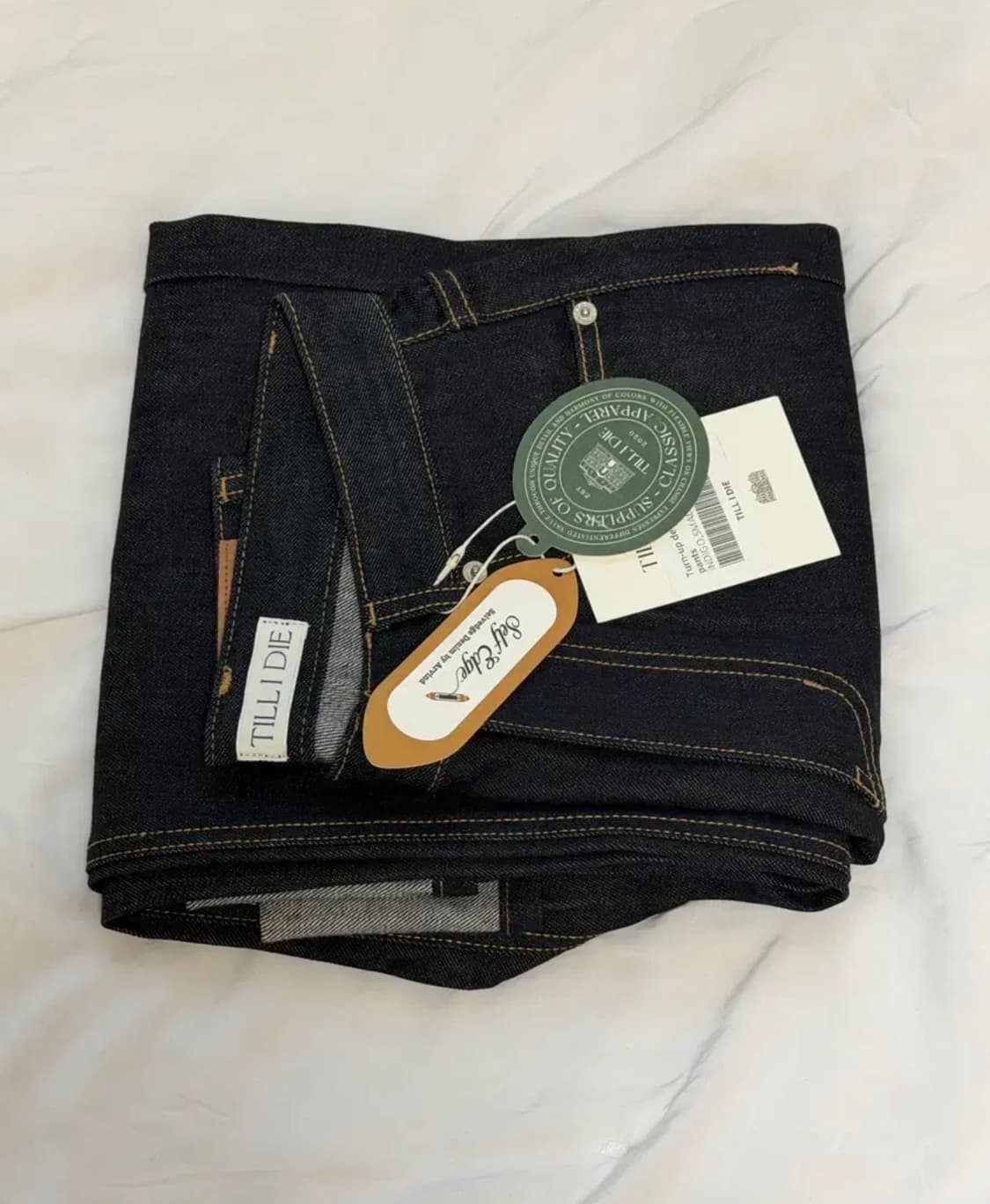 [미 시착 새 상품] 틸아이다이 롤업 생지데님 s 상품이미지4