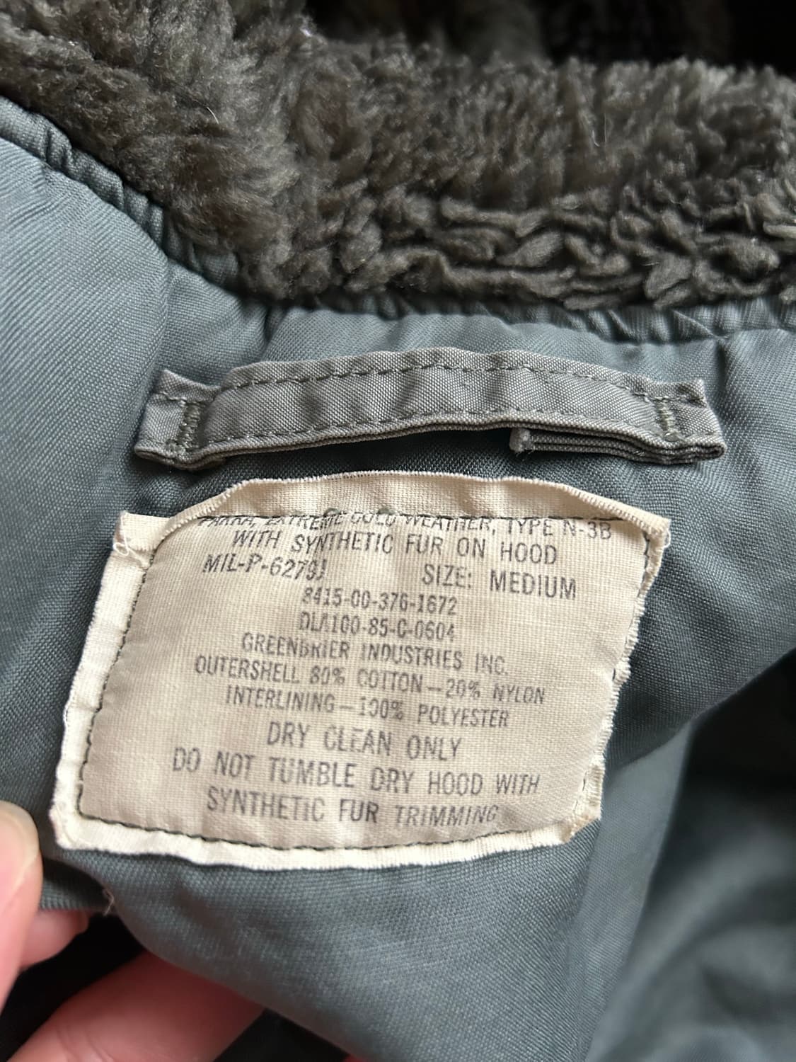 80‘s USAF N-3B parka  상품이미지7