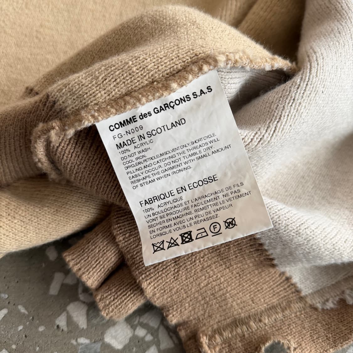 꼼데가르송 셔츠 패널 가디건 상품이미지9