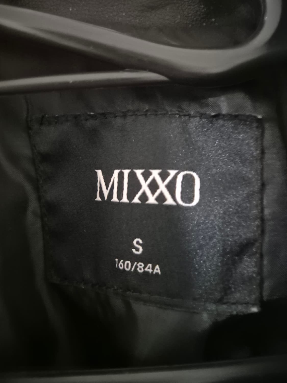 미쏘 여자 크롭 가죽자켓 오버핏 상품이미지4