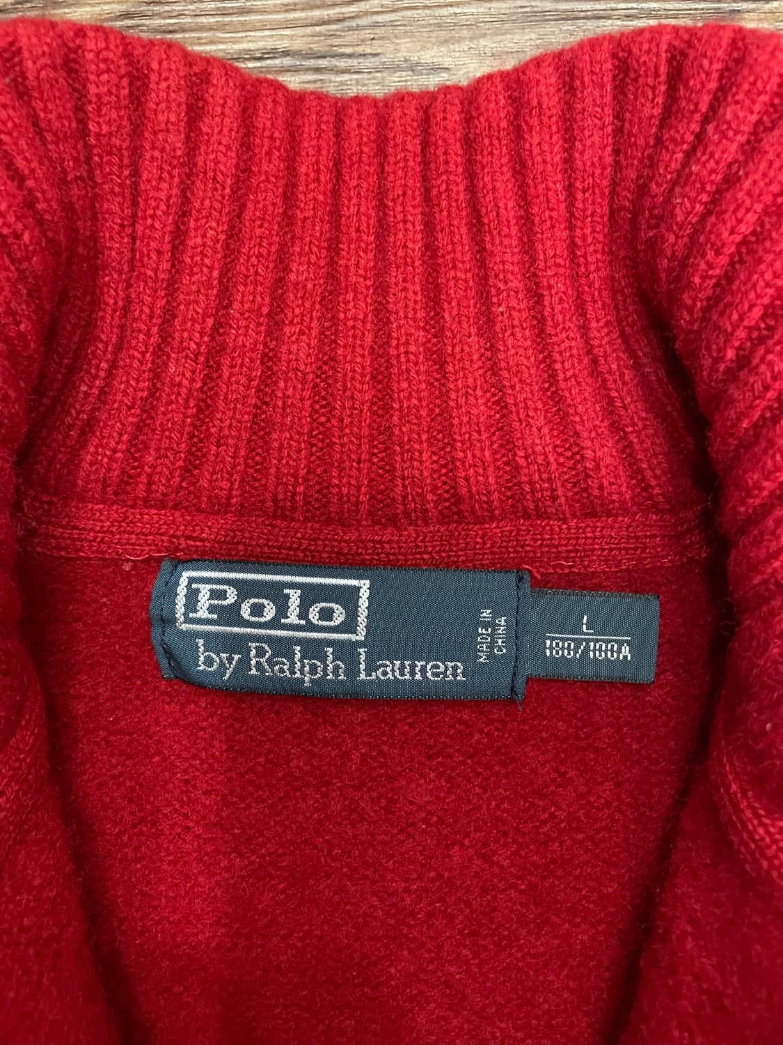 폴로 랄프로렌 여성 빅포니 램스울 집업 자켓 레드 상품이미지7