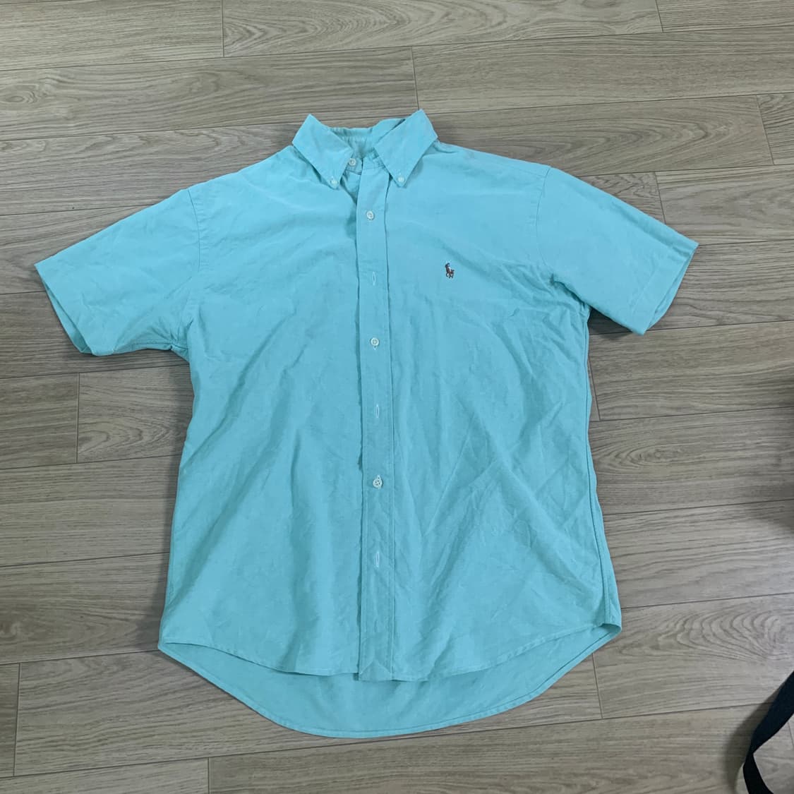 S) Polo 폴로 옥스퍼드 민트 반팔셔츠 상품이미지1