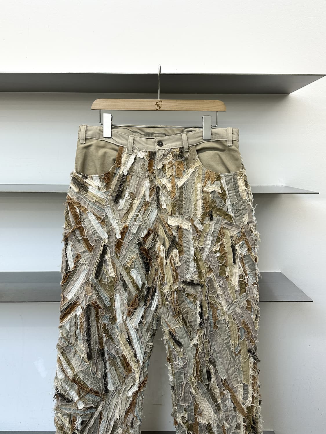 빈티지 패치워크 리페어 그런지 팬츠 상품이미지2