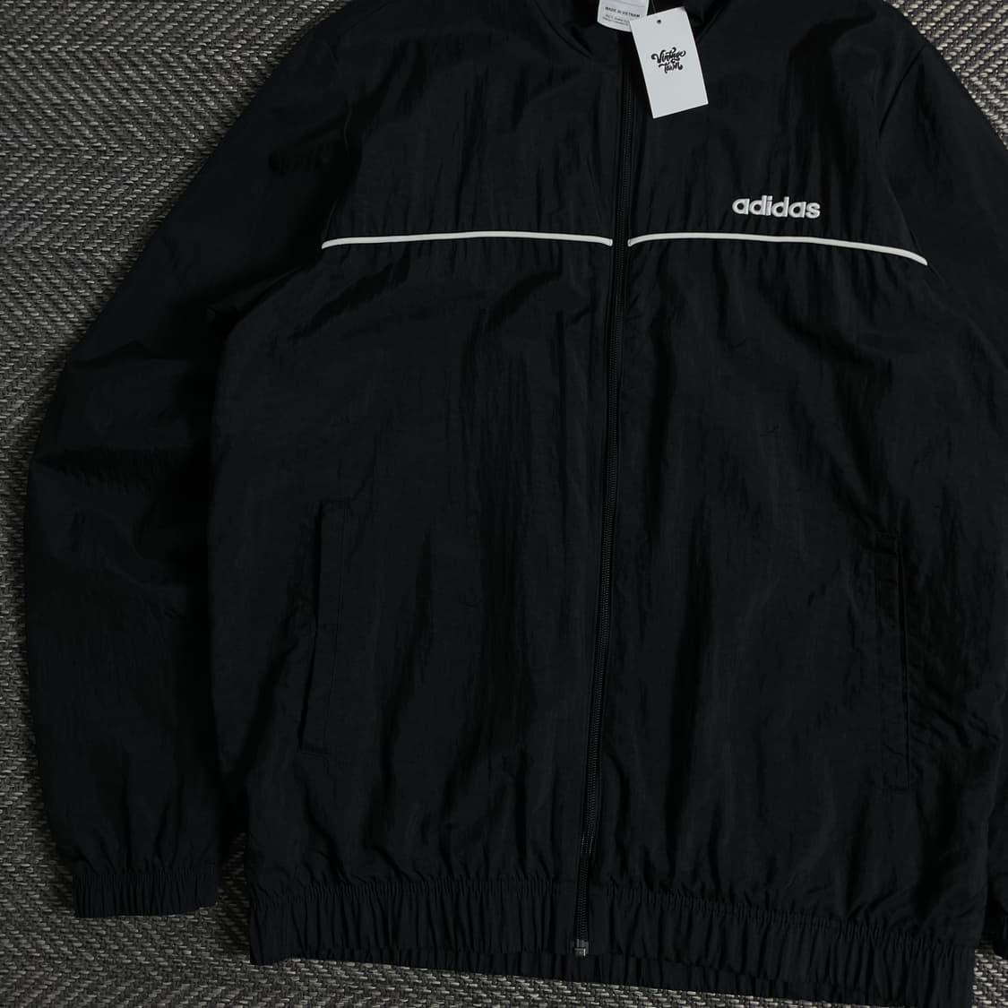 아디다스 아치로고 블랙 나일론 바람막이o 3268 상품이미지3