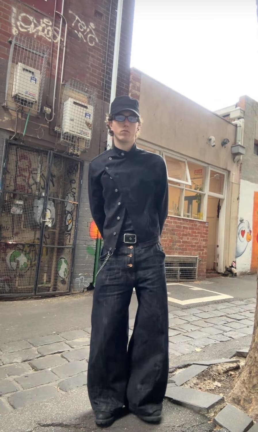 No faith studios 버튼업 인디고 셀비지 데님 상품이미지3