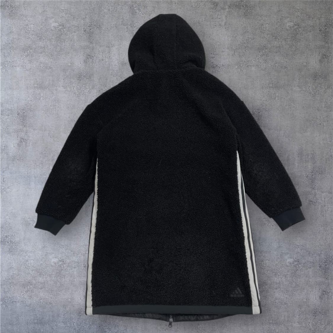 아디다스 Adidas 블랙 어반 보아 롱 셰르파 후리스 자켓 S 상품이미지6