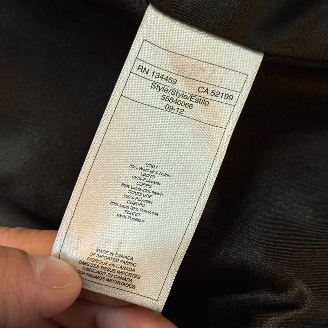 쇼트 X DC 블루 더플 코트 MADE IN CANADA  상품이미지8