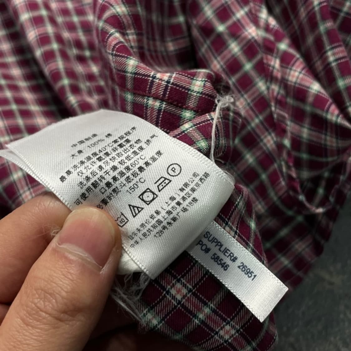 90-95 폴로 랄프로렌 신형 타탄체크 셔츠  상품이미지4
