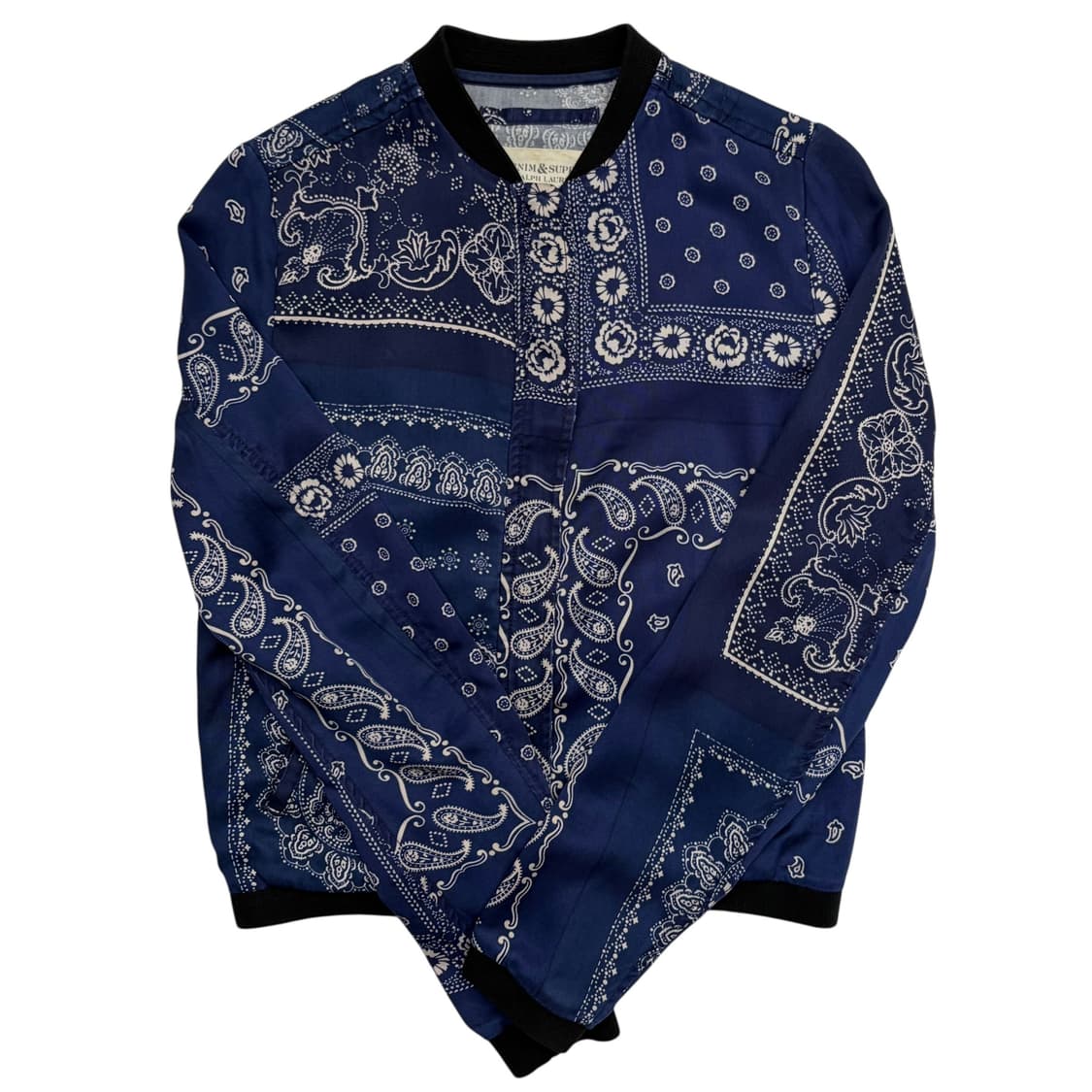 데님앤서플라이 페이즐리 패턴 블루종 자켓 S 상품이미지1