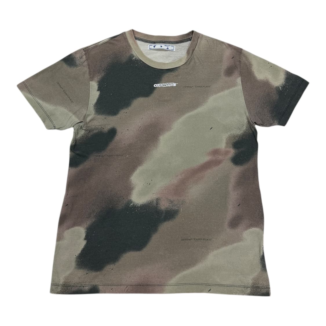 오프화이트 카모플라쥬 타이다이 반팔티 XL 상품이미지1