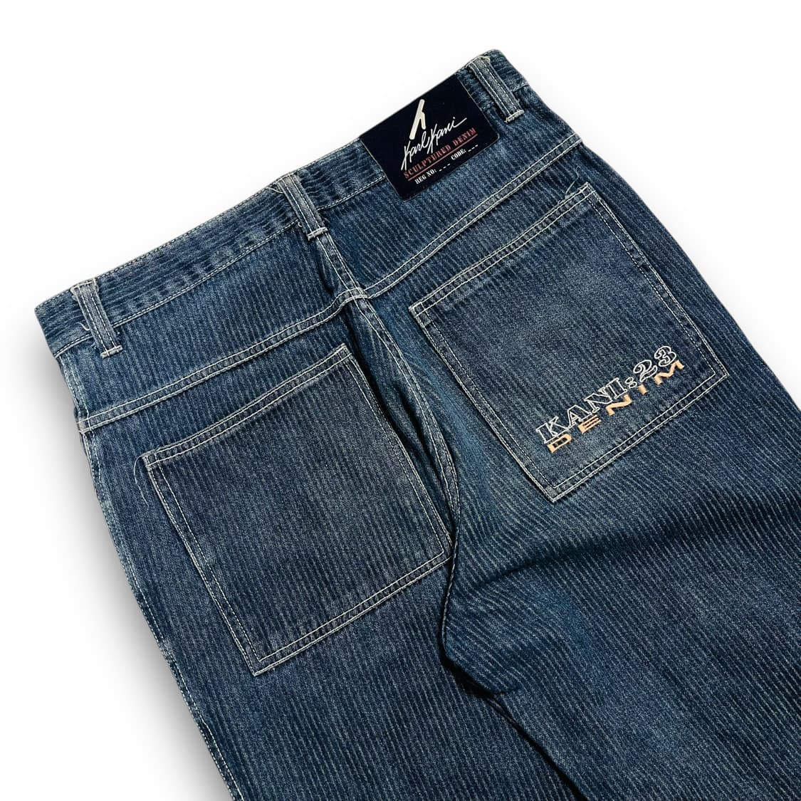 칼 카니 올드스쿨 23 Stripe 워시드 빈티지 데님 팬츠 상품이미지5