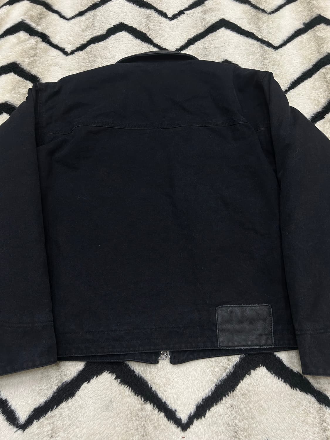 [M]프리즘웍스 헤비 컨버스 디스트로이드 워크자켓/블랙 상품이미지4