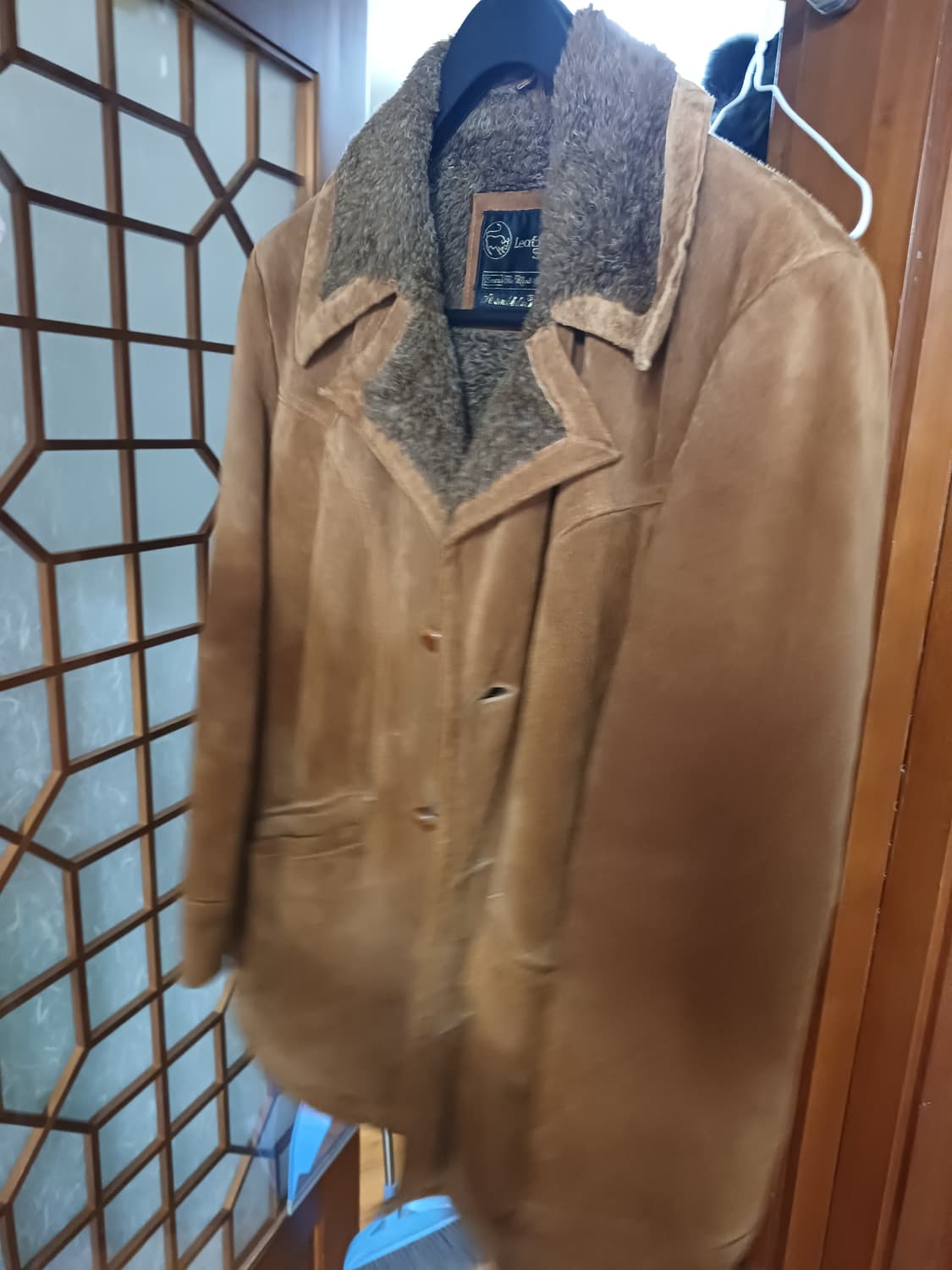 70s Sears Leather Shop 쉐르파 안감 스웨이드 레더 자켓 상품이미지8