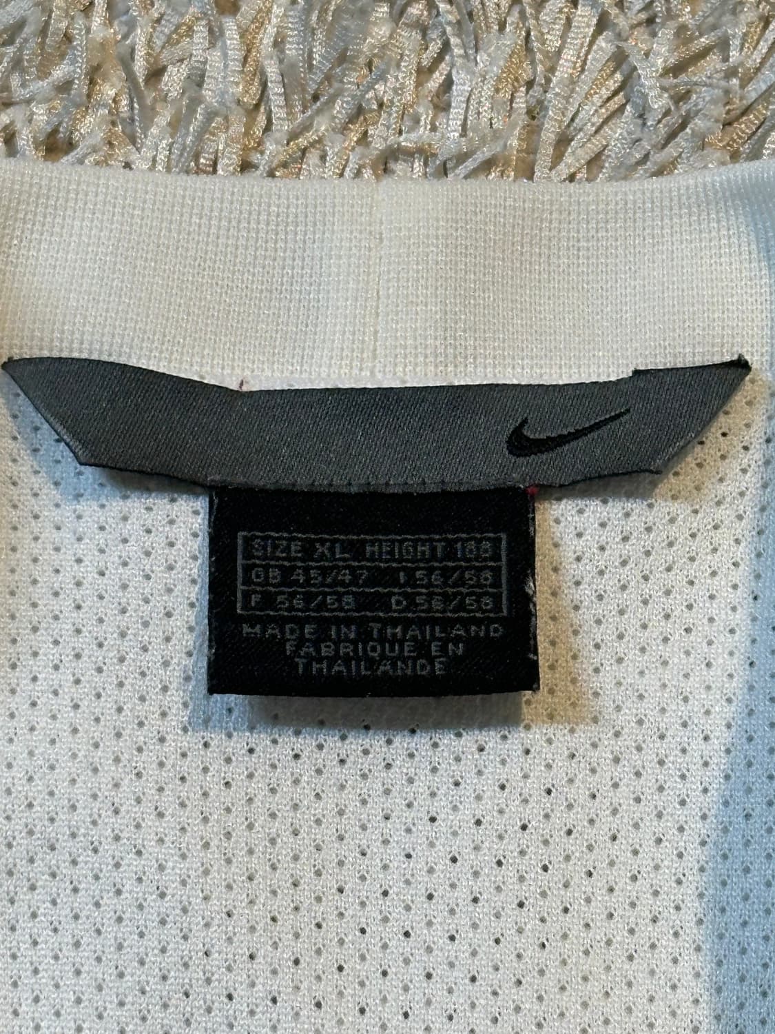 희귀) 00's 나이키 올드스쿨 스우시 사이드라인 메쉬 롱슬리브 상품이미지4