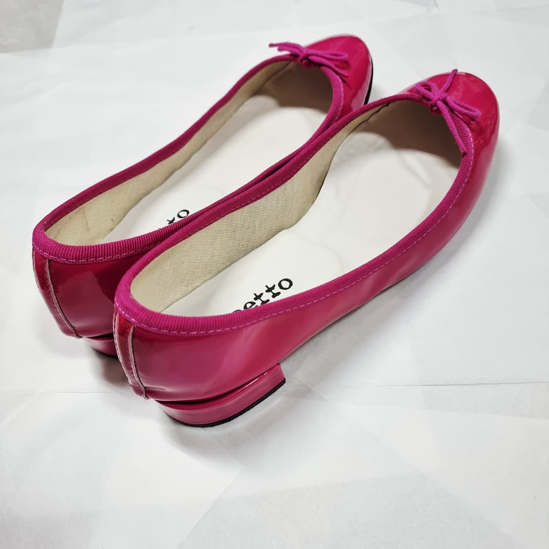 레페토 유광 핑크 구두 힐 슈즈 (250mm) 비브람완 상품이미지3