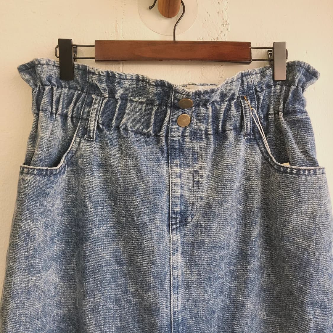 애시드워시 빈티지 밴딩 데님스커트 상품이미지3